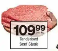 Checkers Tenderised Beef Steak offer