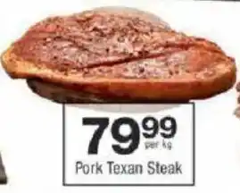Checkers Pork Texan Steak offer