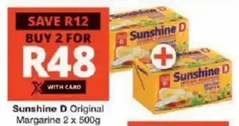 Checkers Sunshine D Original Margarine offer