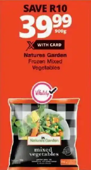 Checkers Natures Garden Frozen Mixed Vegetables offer