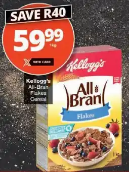 Checkers Kellogg's All-Bran Flakes Cereal offer