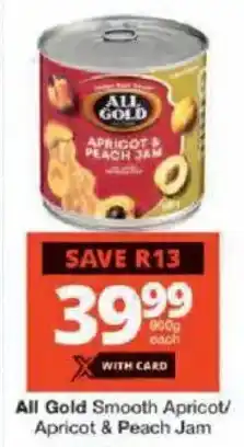 Checkers All Gold Smooth Apricot/ Apricot & Peach Jam offer