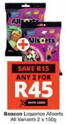 Checkers Beacon Liquorice Allsorts All Variants offer