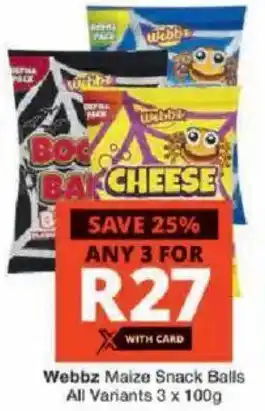 Webbz Maize Snack Balls All Variants