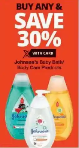 Checkers Johnson's Baby Bath/ Body Care Products offer