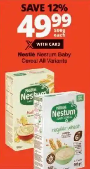 Checkers Nestlé Nestum Baby Cereal All Variants offer