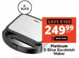 Checkers Platinum 2-Slice Sandwich Maker offer