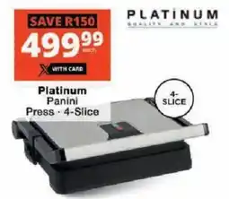 Checkers Platinum Panini Press offer