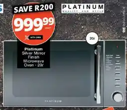 Checkers Platinum Silver Mirror Finish Microwave Oven offer