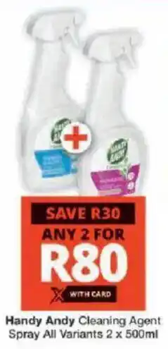 Checkers Handy Andy Cleaning Agent Spray All Variants offer