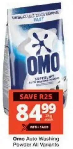 Checkers Omo Auto Washing Powder All Variants offer