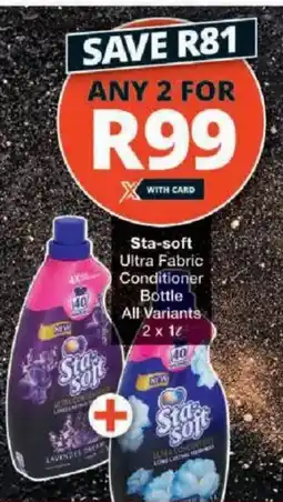 Checkers Sta-soft Ultra Fabric Conditioner Bottle All Variants offer