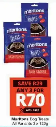 Checkers Marltons Dog Treats All Variants offer