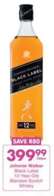 Johnnie Walker Black Label 12-Year-Old Blended Scotch Whisky