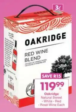 President Hyper Oakridge Natural Sweet, White, Red, Rosé Wine offer