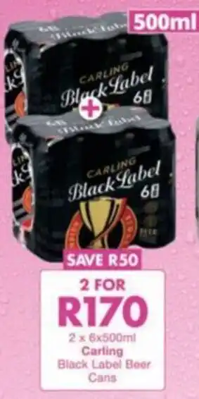 President Hyper Carling Black Label Beer Cans offer