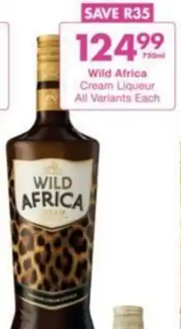 President Hyper Wild Africa Cream Liqueur All Variants offer