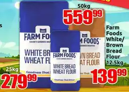 Three Star Cash and Carry Farm Foods White/ Brown Bread Flour offer