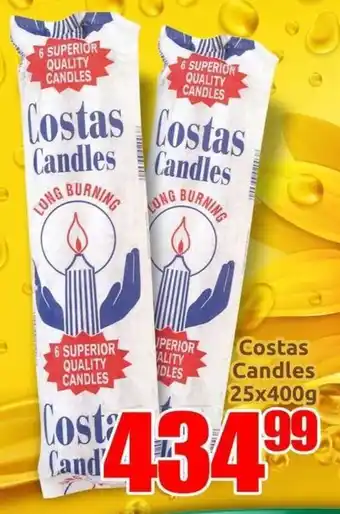 Three Star Cash and Carry Costas Candles offer