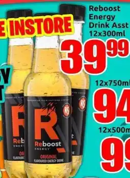 Three Star Cash and Carry Reboost Energy Drink Asst offer