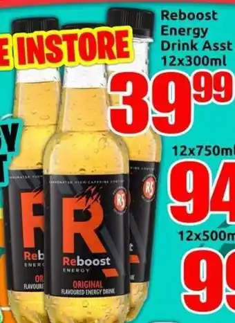 Three Star Cash and Carry Reboost Energy Drink Asst offer
