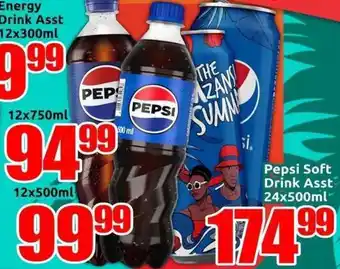 Three Star Cash and Carry Pepsi Soft Drink Asst offer