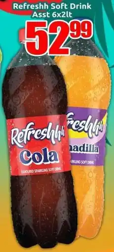 Three Star Cash and Carry Refreshh Soft Drink Asst offer
