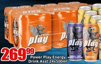 Three Star Cash and Carry Power Play Energy Drink Asst offer