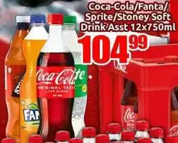 Three Star Cash and Carry Coca-Cola/ Fanta/ Sprite/ Stoney Soft Drink Asst offer