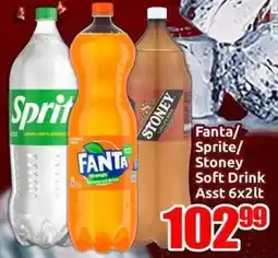 Three Star Cash and Carry Fanta/ Sprite/ Stoney Soft Drink Asst offer