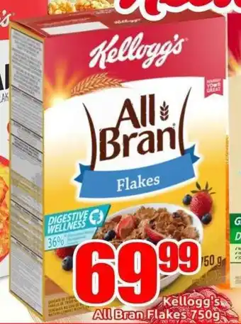 Three Star Cash and Carry Kellogg All Bran Flakes offer