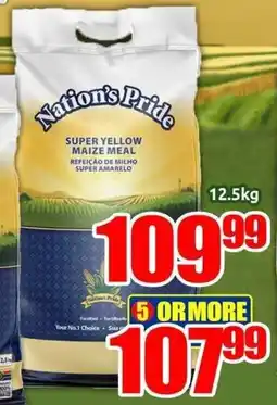 Three Star Cash and Carry Nation's Pride Super Yellow Maize Meal offer