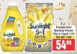 Frontline Sunlight Auto Washing Powder or Liquid offer