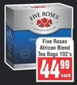 Frontline Five Roses African Blend Tea Bags offer