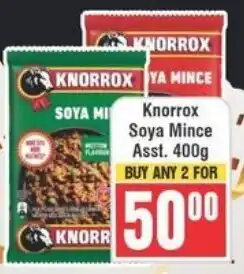 Frontline Knorrox Soya Mince Asst. offer