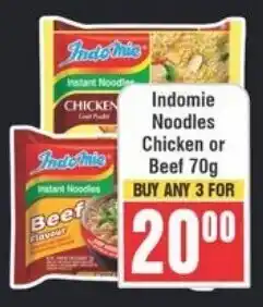 Frontline Indomie Noodles Chicken or Beef offer