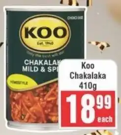 Frontline Koo Chakalaka offer