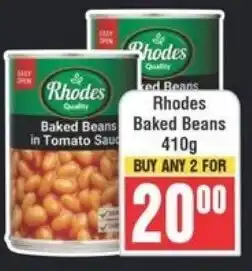 Frontline Rhodes Baked Beans offer