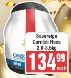 Frontline Sovereign Cornish Hens offer