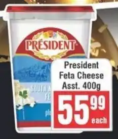 Frontline President Feta Cheese Asst. offer