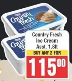 Frontline Country Fresh Ice Cream Asst. offer