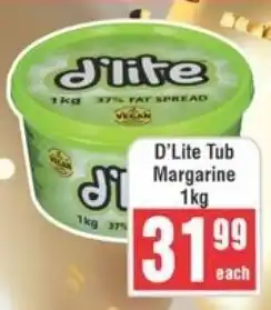 Frontline D'Lite Tub Margarine offer