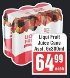 Frontline Liqui Fruit Juice Cans offer