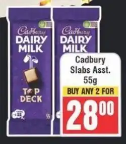 Frontline Cadbury Slabs Asst. offer