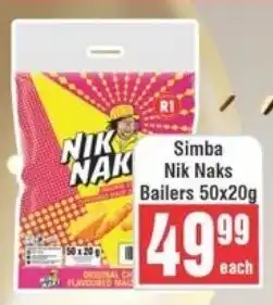 Frontline Simba Nik Naks Bailers offer