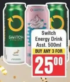Frontline Switch Energy Drink Asst. offer