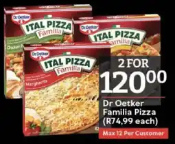 Oxford Freshmarket Dr Oetker Familia Pizza offer