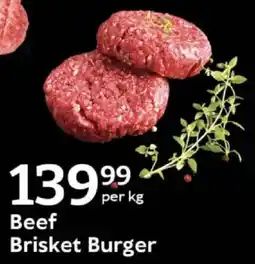 Oxford Freshmarket Beef Brisket Burger offer