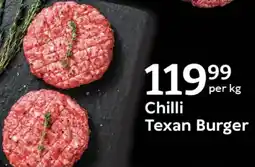 Oxford Freshmarket Chilli Texan Burger offer
