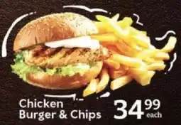Oxford Freshmarket Chicken Burger & Chips offer